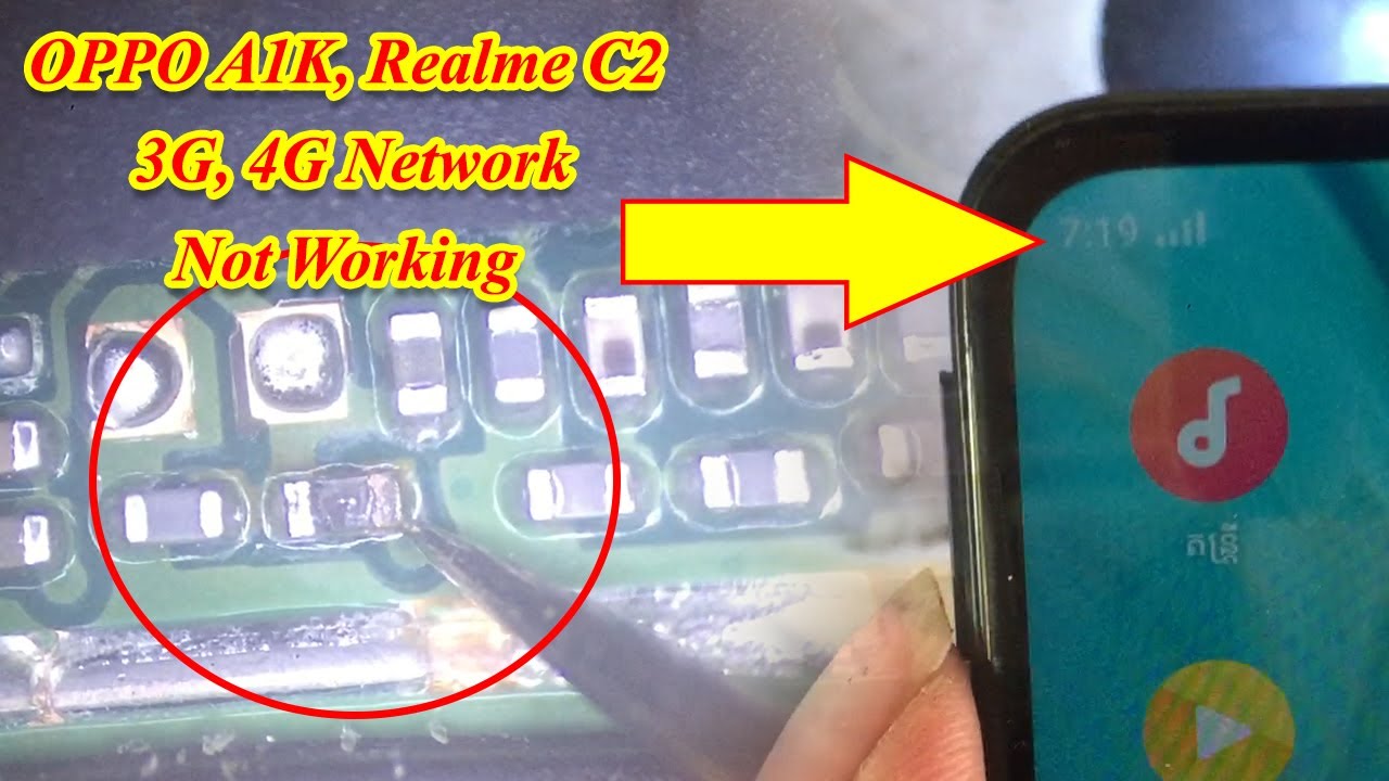 oppo a1k 4g network not working | realme c2 4g network Problem