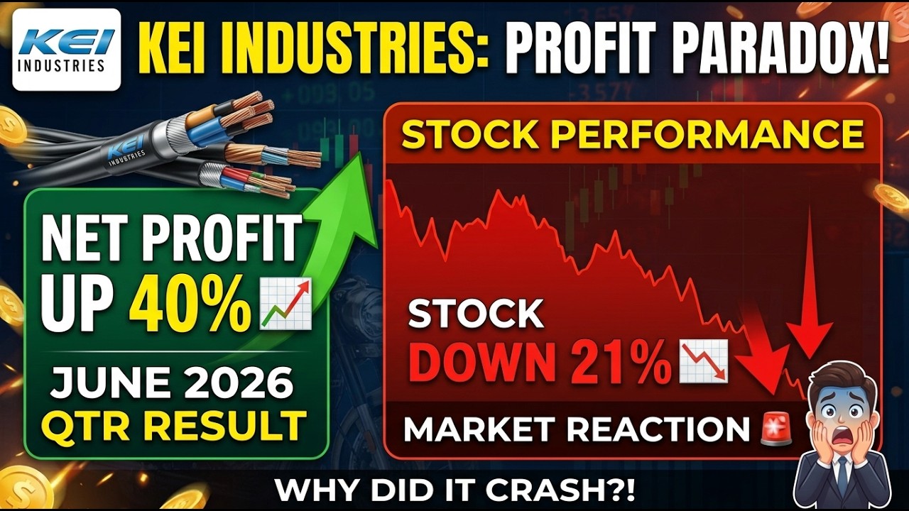 Net Profit UP 40%📈 BUT Stock DOWN 21%📉🚨| KEI Industries - June 2026 Quarter Result