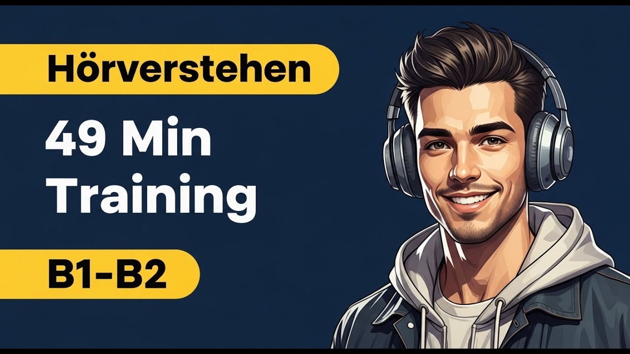 49 Minuten Training für besseres Hörverstehen B1–B2 | Themen – Freizeitaktivitäten, Hobbys, Sport