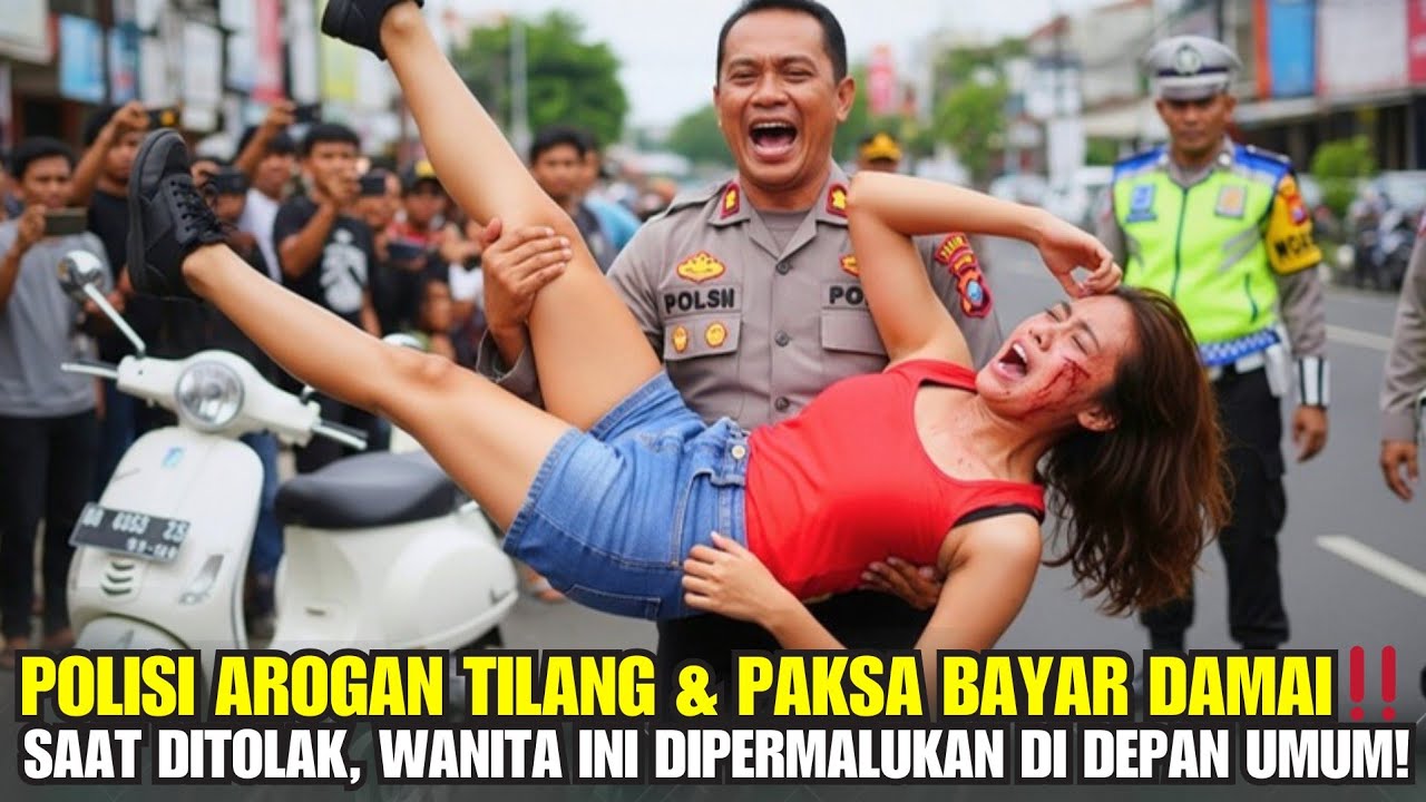 AKSI POLISI AROGAN BIKIN MURKA‼️ WANITA INI DIPERMALUKAN HANYA KARENA TAK MAU BAYAR DAMAI!