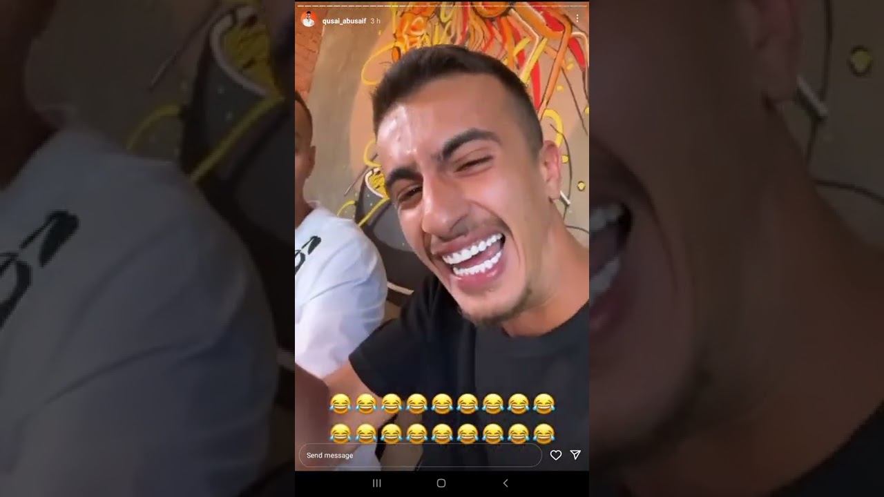 ستوري قصي ابو سيف ولورنس  بنادي الحديد 😂