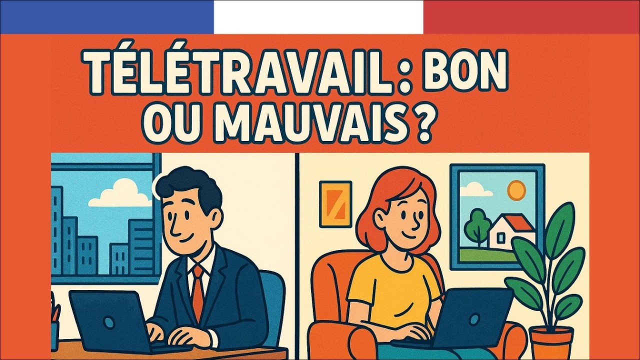 Learn French with a Conversation About Remote Work | French Listening Practice