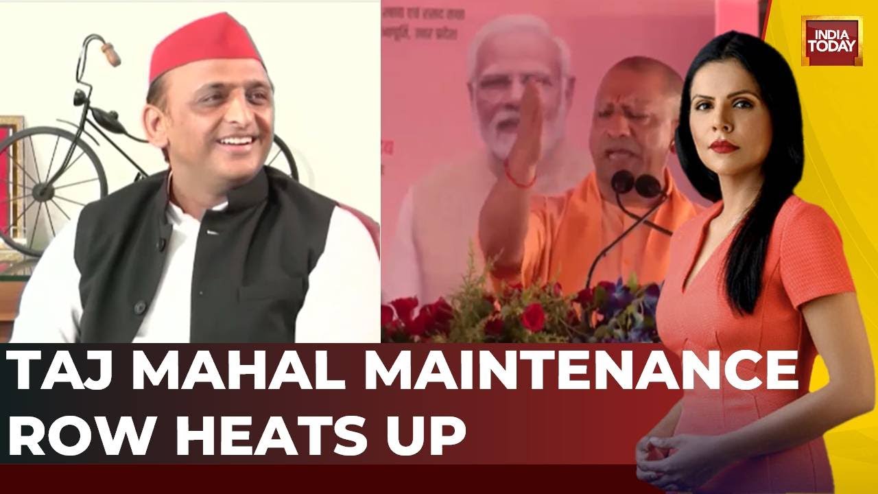 Taj Mahal Maintenance Row: Akhilesh Yadav Says 'BJP Govt Failed To Maintain Taj' |  India Today