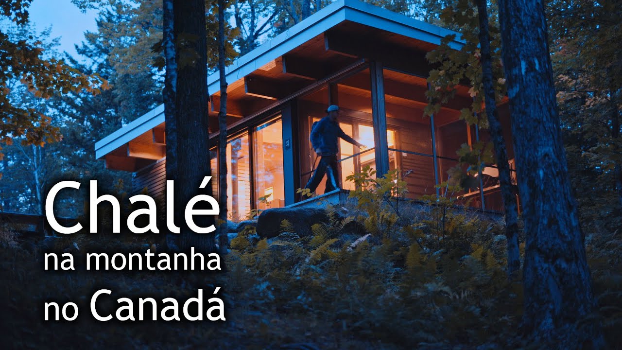 Mochileiro no Quebec, Canadá - Chalé na montanha
