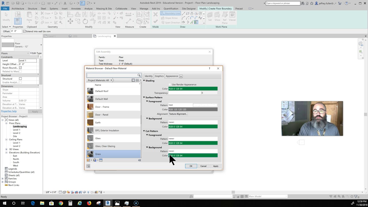Revit 2019 Making Grass