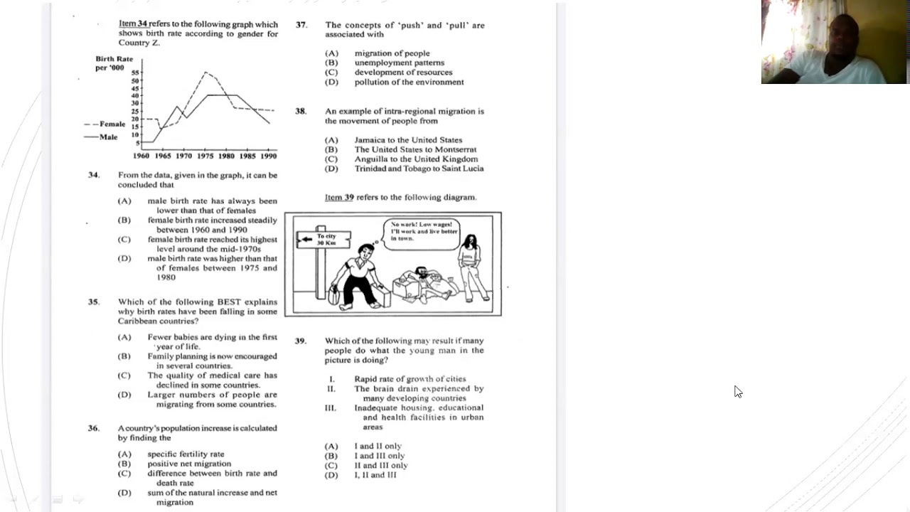 CSEC Social Studies (2015) Multiple Choice Quiz Part 2