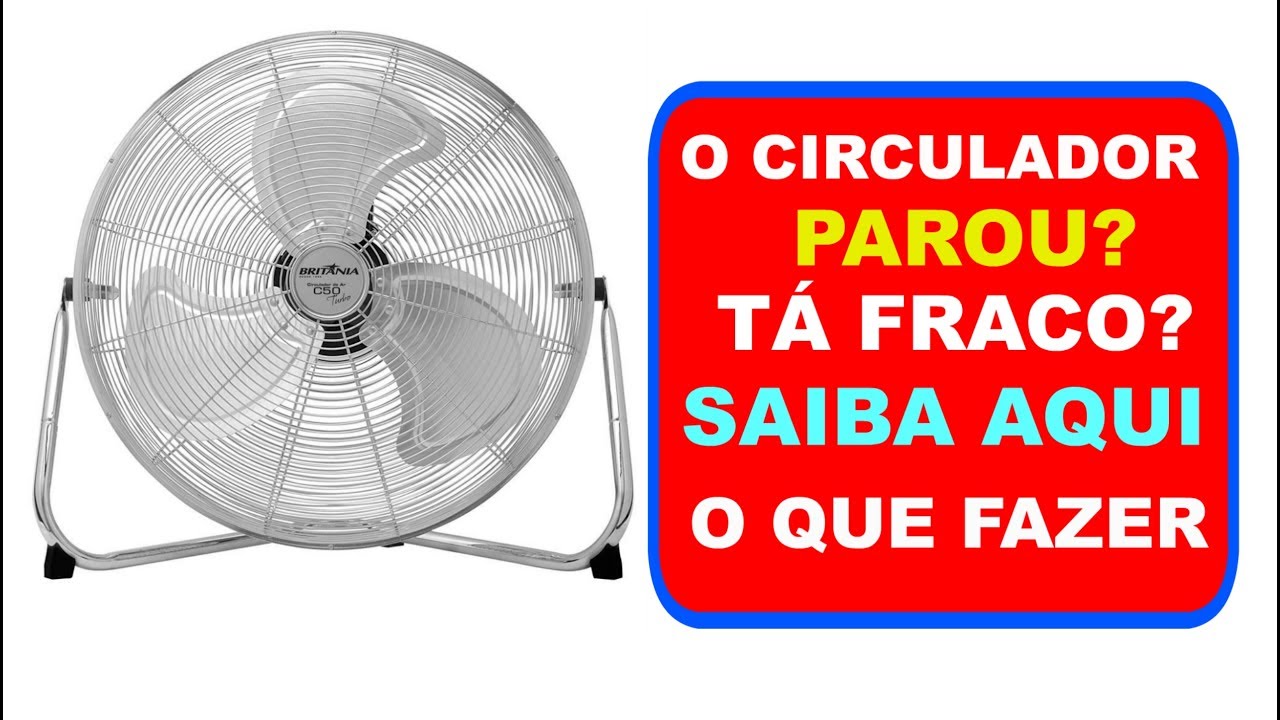 Como Trocar ou Substituir as Buchas do Circulador Britânia C50