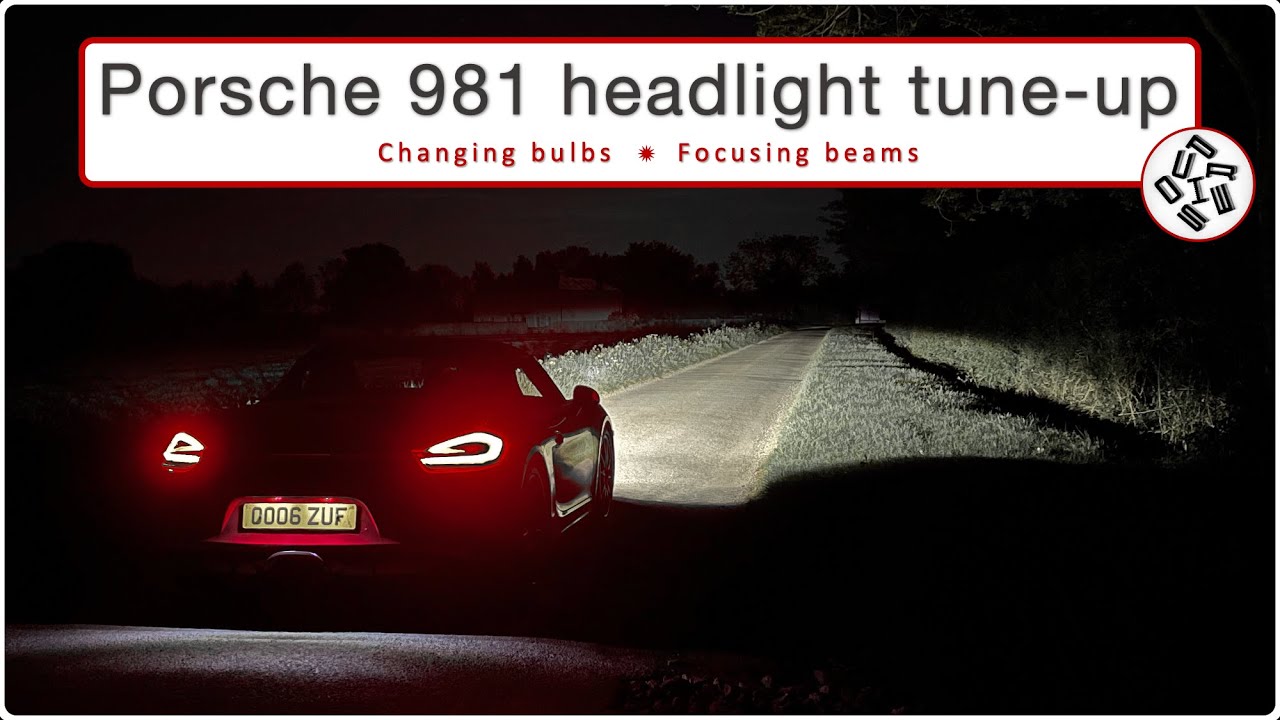 Porsche 981 Boxster headlight tune-up