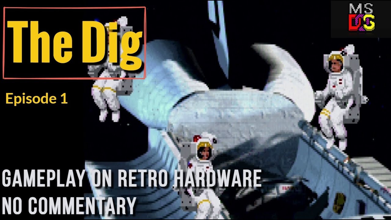 The Dig [Ep.1] - Retro PC Gameplay [AMD K5 PR166 -  MSDOS 6.22][No Commentary]
