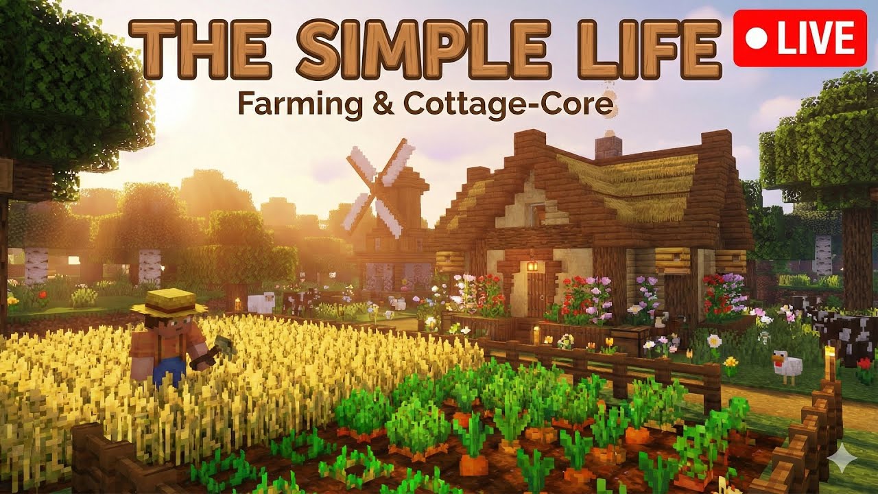 The Simple Life: Home Cracker making a Home #12 | Minecraft Live #minecraft