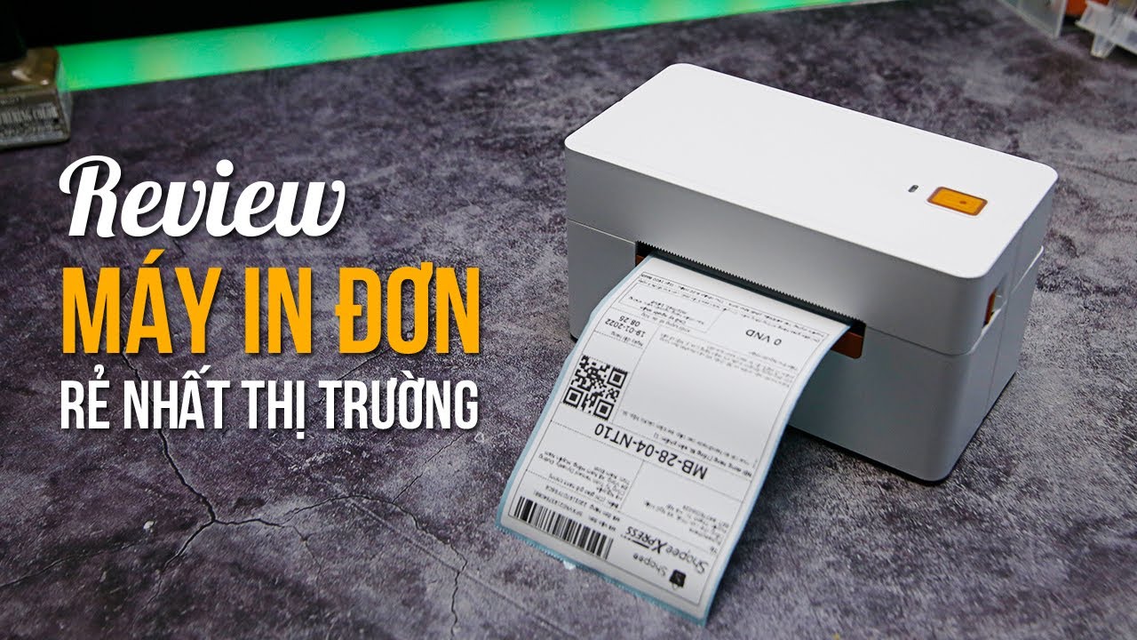 Mở hộp Review thực tế máy in nhiệt in đơn hàng Shopee in mã vận đơn AYIN - Máy in đơn BHT368