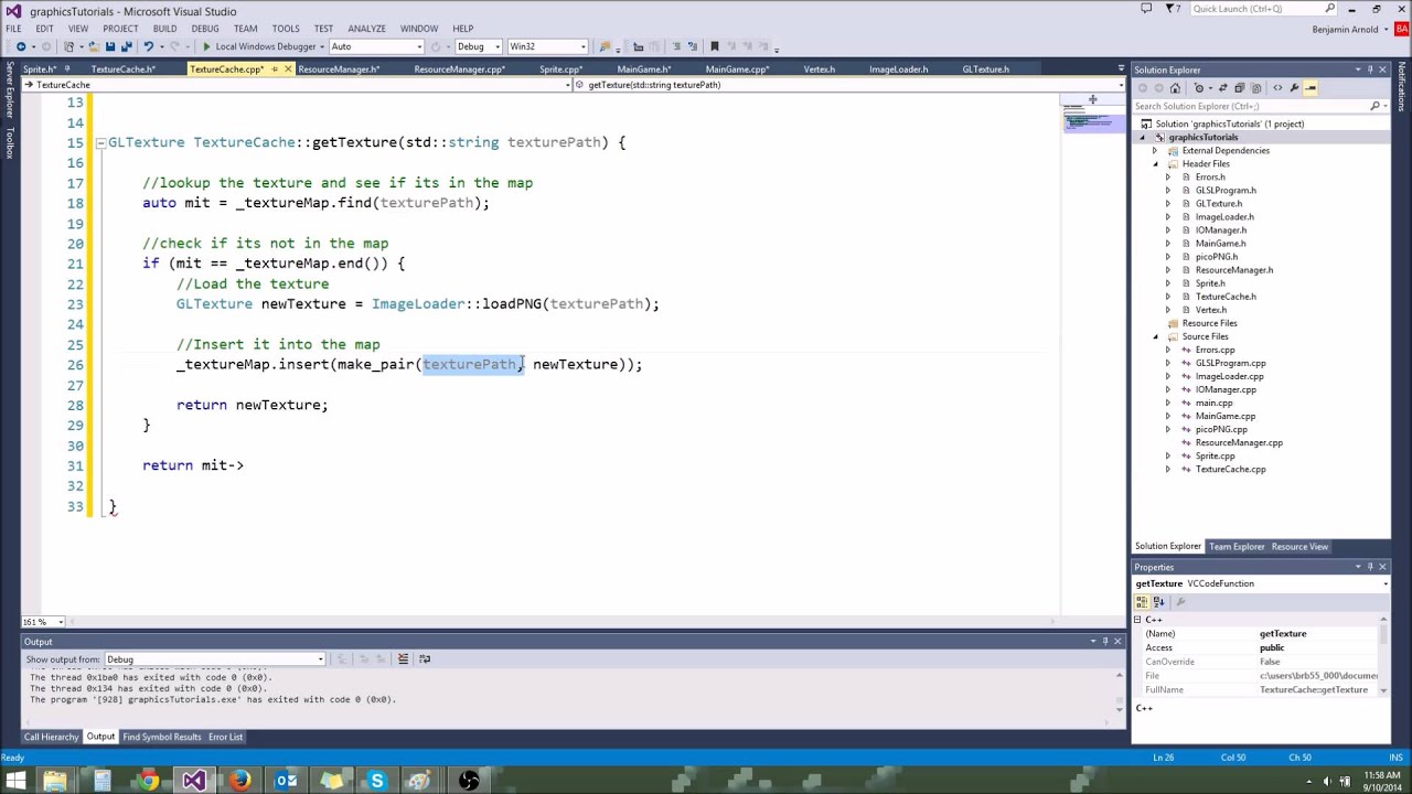 Advanced C++/Graphics Tutorial 15: ResourceManager, TextureCache!