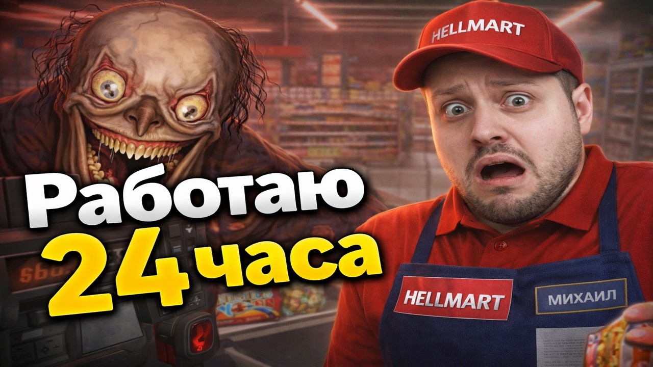 24 часа работаю кассиром в HELLMART