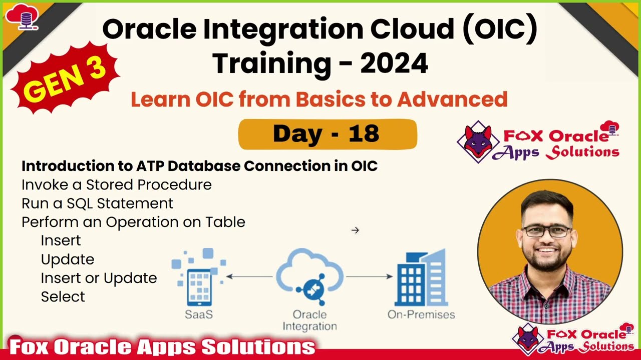 Day 18 OIC Traning: Introductions to ATP Databasee connection in OIC, Insert   Update
