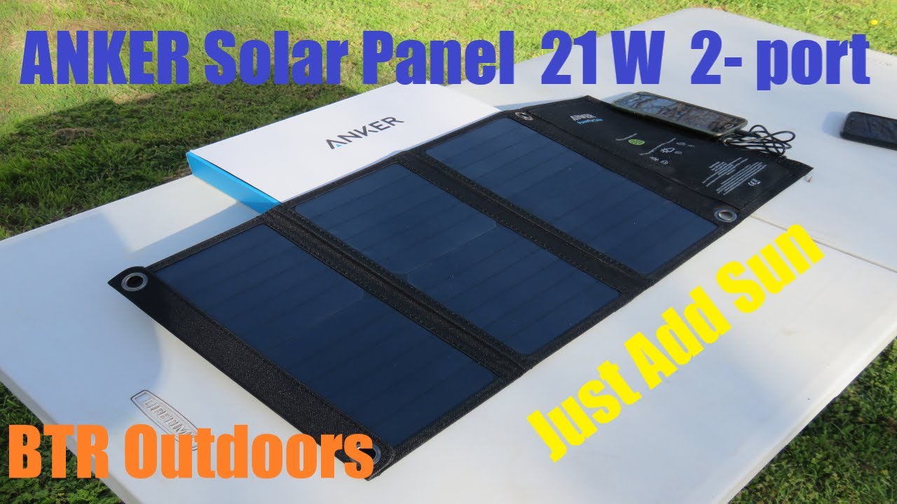 ANKER Solar panel Review 21 w 2-port USB