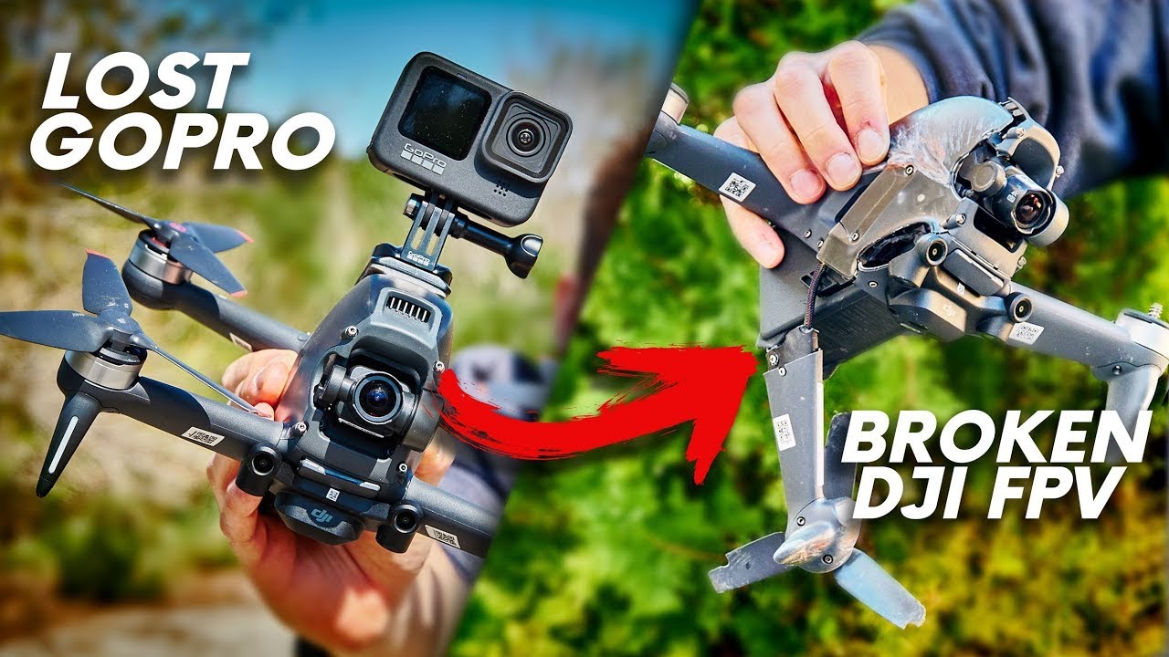 DJI FPV Drone with Gopro 9 Black Ends Horribly | DJI FPV CRASH