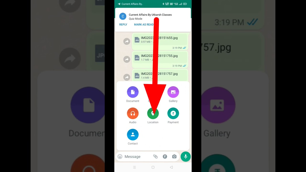 WhatsApp par location kaise bheje #shorts