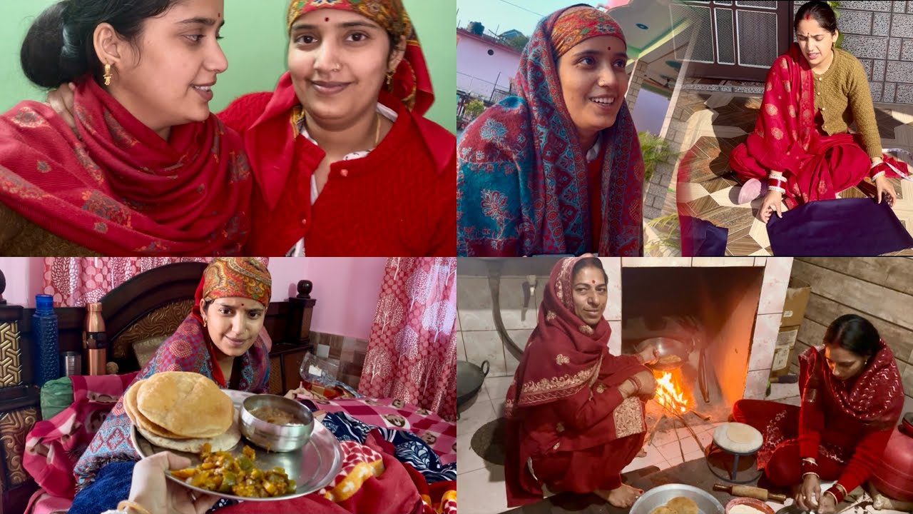 आज से हमने नई शुरुआत कर दी 😌#twins #himachal #village 