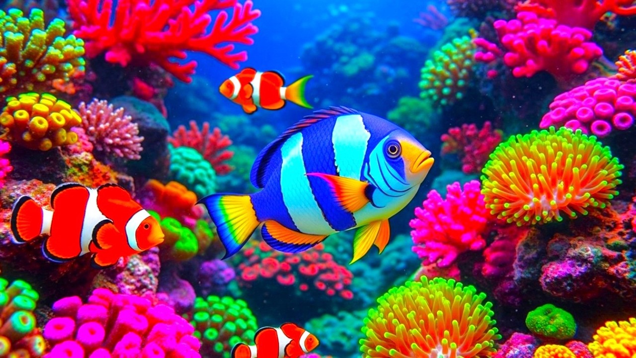 The Best 4K Aquarium - Dive Into The Mesmerizing Underwater Realm, Sea Jellyfish, Coral Reefs. #7