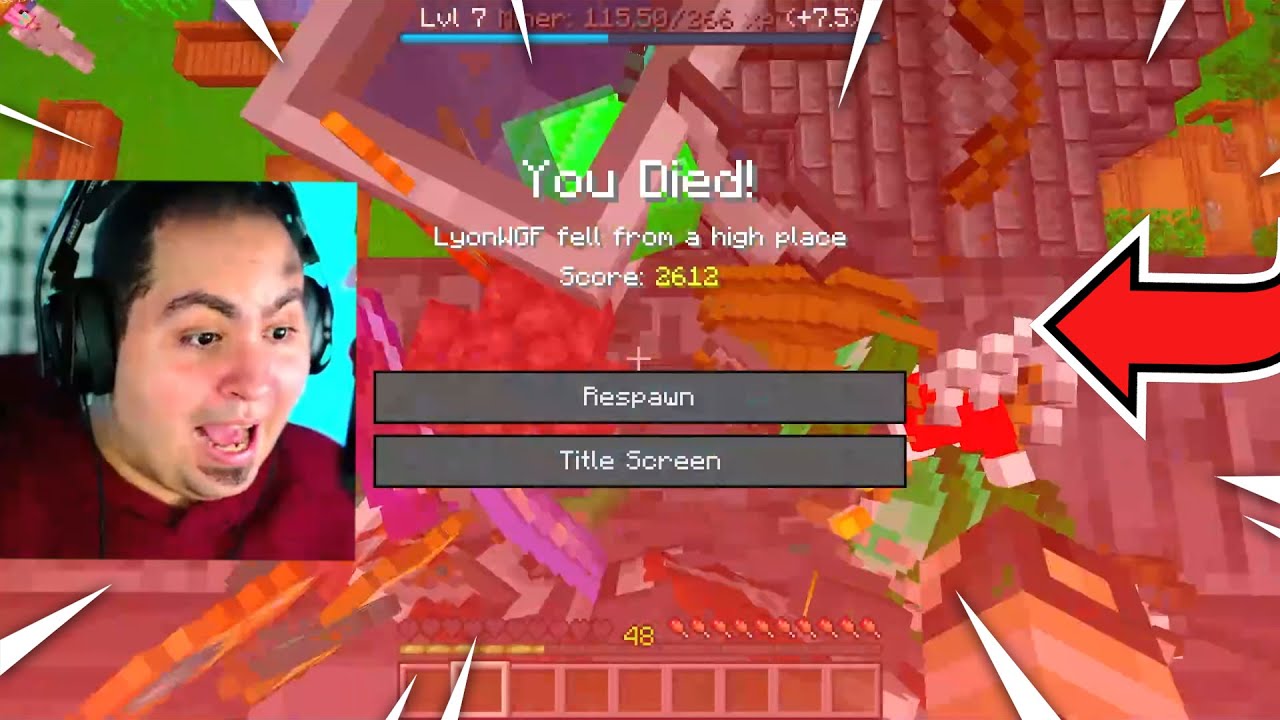 LYON MUORE E PERDE TUTTO DURANTE LA GUERRA SU MINECRAFT!!
