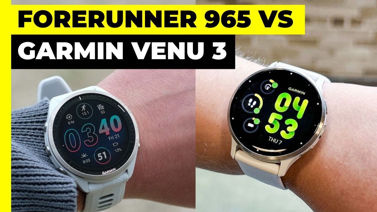 Forerunner 965 vs Venu 3: Qual GARMIN Escolher?
