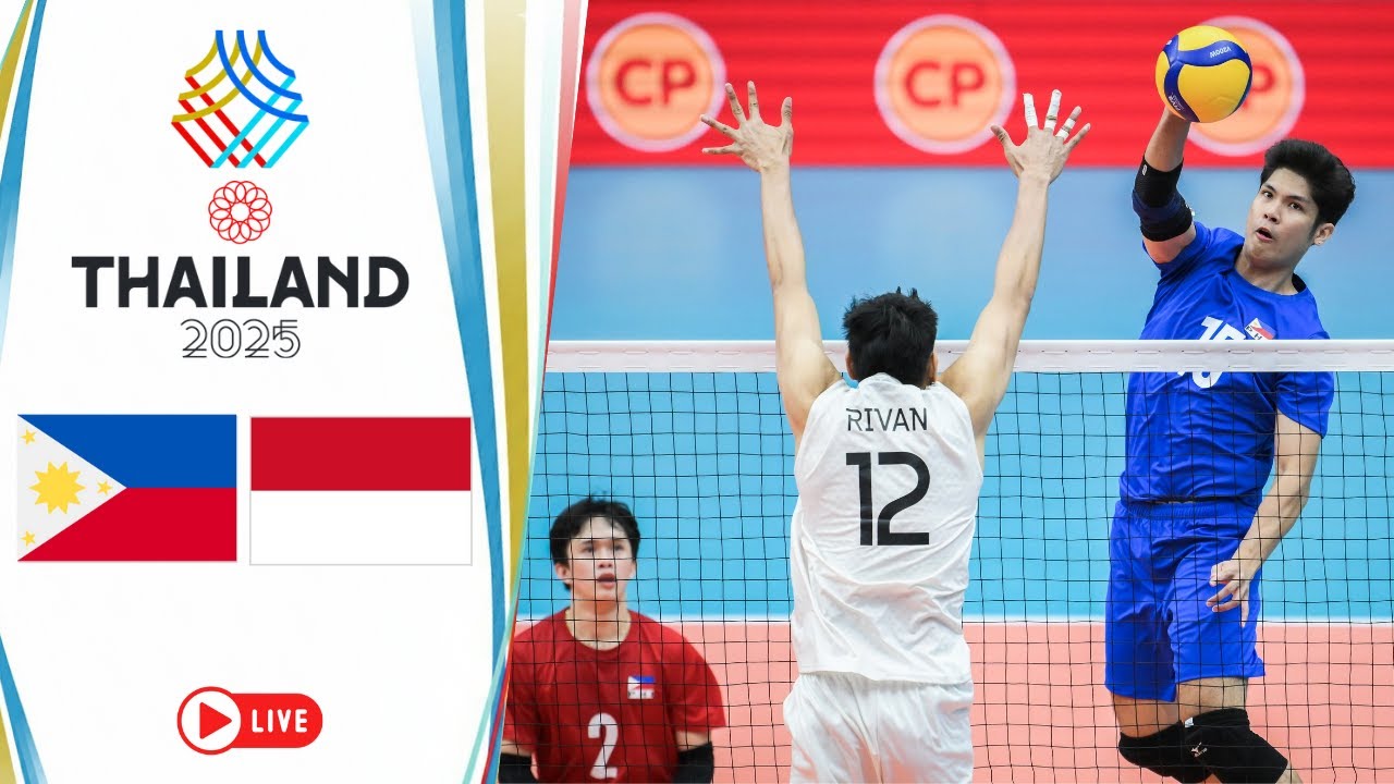 Philippines 🇵🇭vs🇮🇩 Indonesia | SEA Games Men's Volleyball 2025 | Bangkok, Thailand