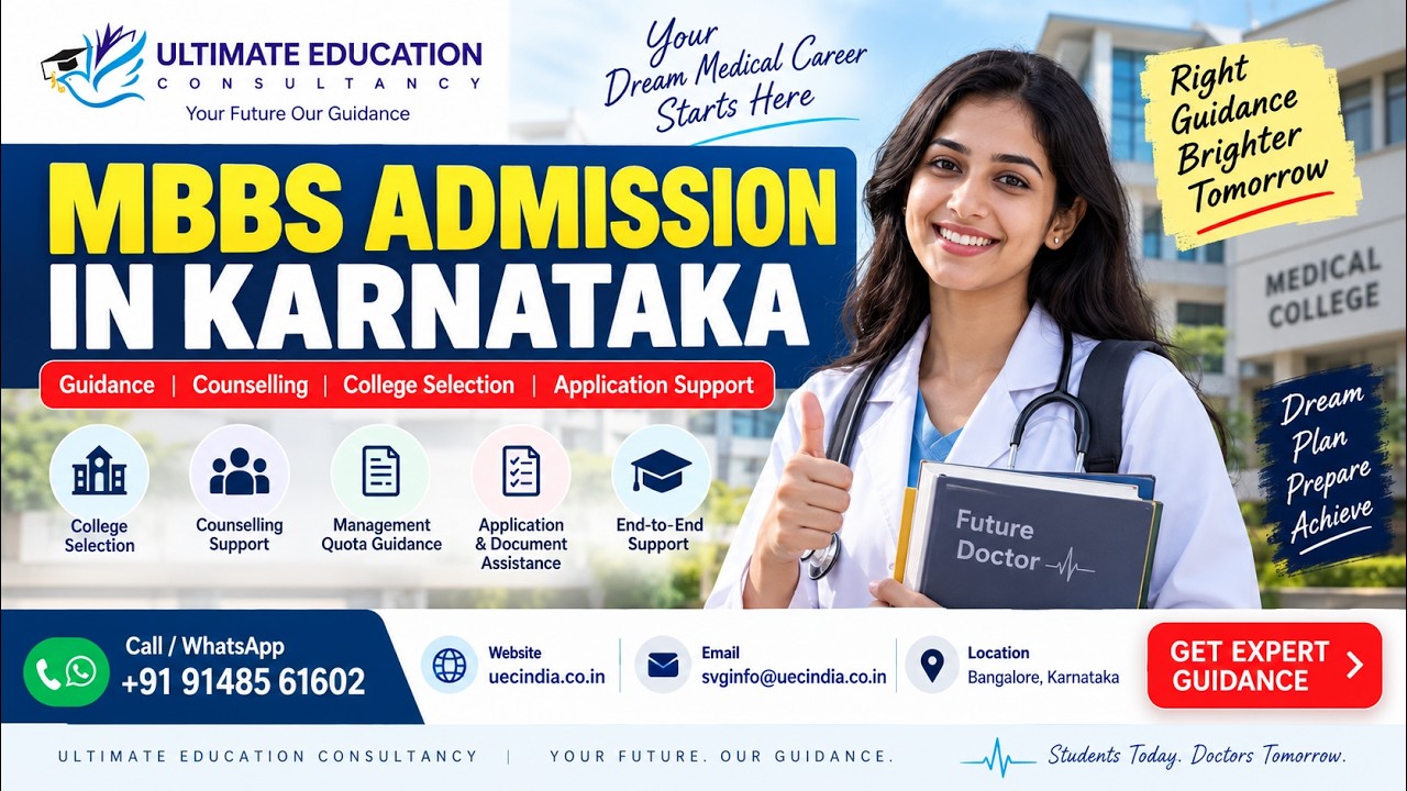 MBBS Admission Guidance in Karnataka | College Selection & Application Support | UEC India
