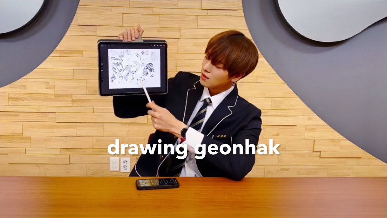 ONEUS - Ravn drawing Leedo for 3 minutes