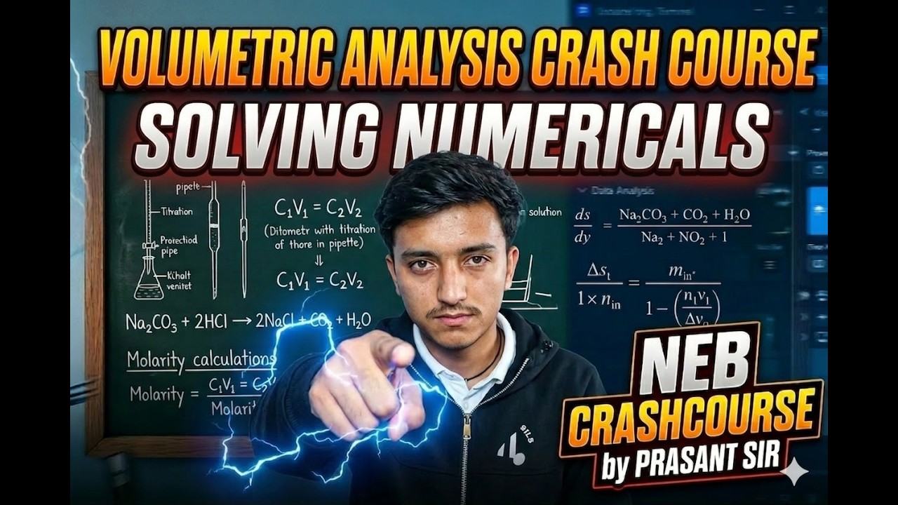 Volumetric Titration I NEB Crash Course (Day 3) by prashant sir
