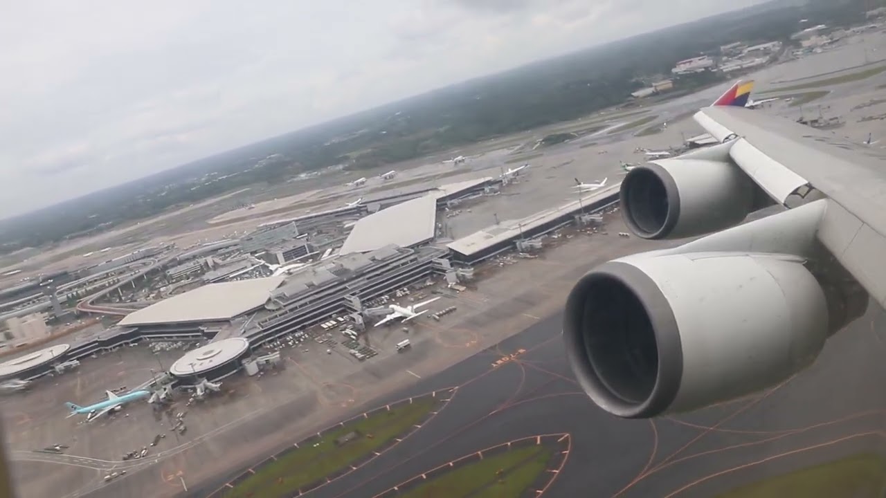 Asiana Airlines B747-400 HL7428 TAKEOFF Tokyo NRT 15. May2023