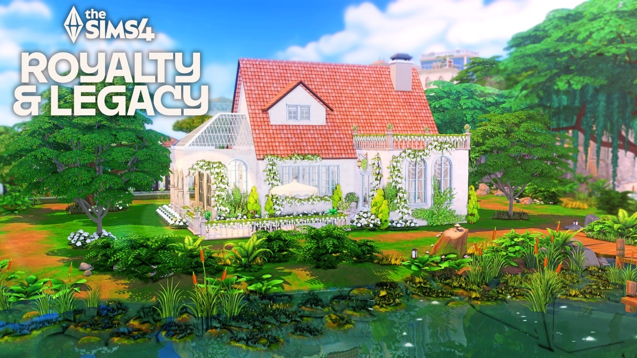 I Built a Royal Legacy Cottage 👑 | GIVEAWAY Sims 4 Royalty & Legacy Pack