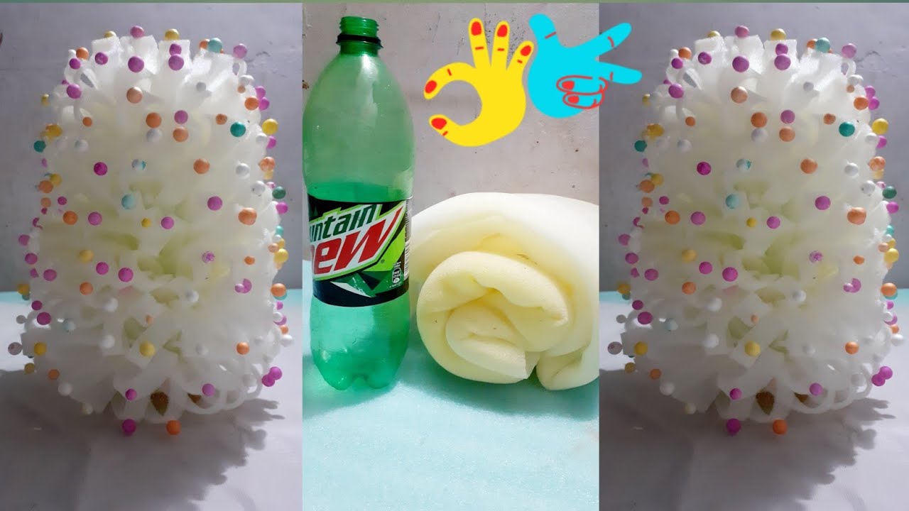 Foam Ka Guldasta Banane Ka Tarika .Plastic Bottel Ka Amaging Ideas 👍👌