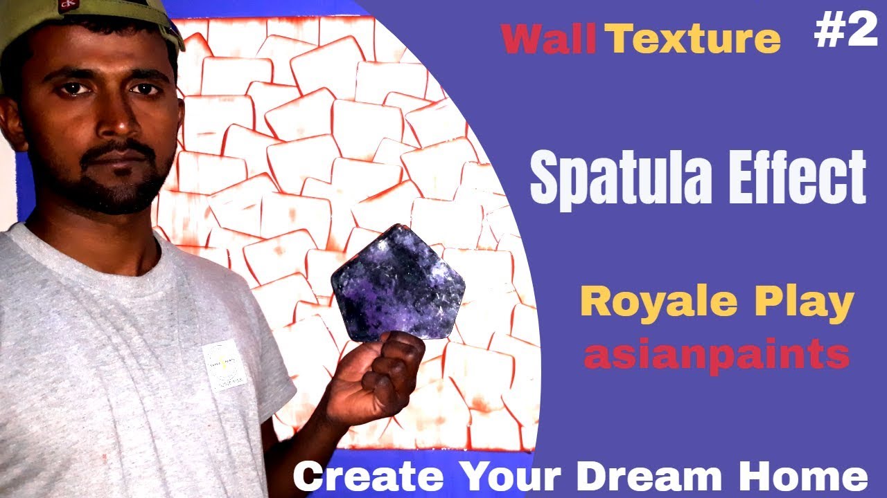 Spatula Effect Royal Play asianpaints ||  Wall Texture || Interior Decoration