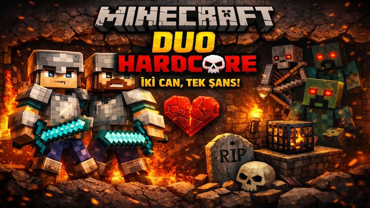 💀 Minecraft Duo Hardcore | İki Can, Tek Şans! |Bölüm 2