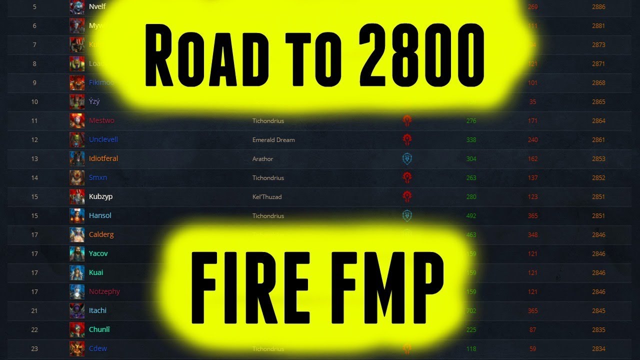 2800 Fire FMP 3v3 Legion Season 5