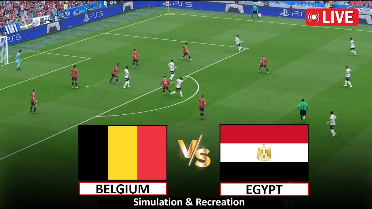 🔴Live : Belgium vs Egypt I The World Cup 2026 I Full Game Live Stream Today I Video Game Simulation