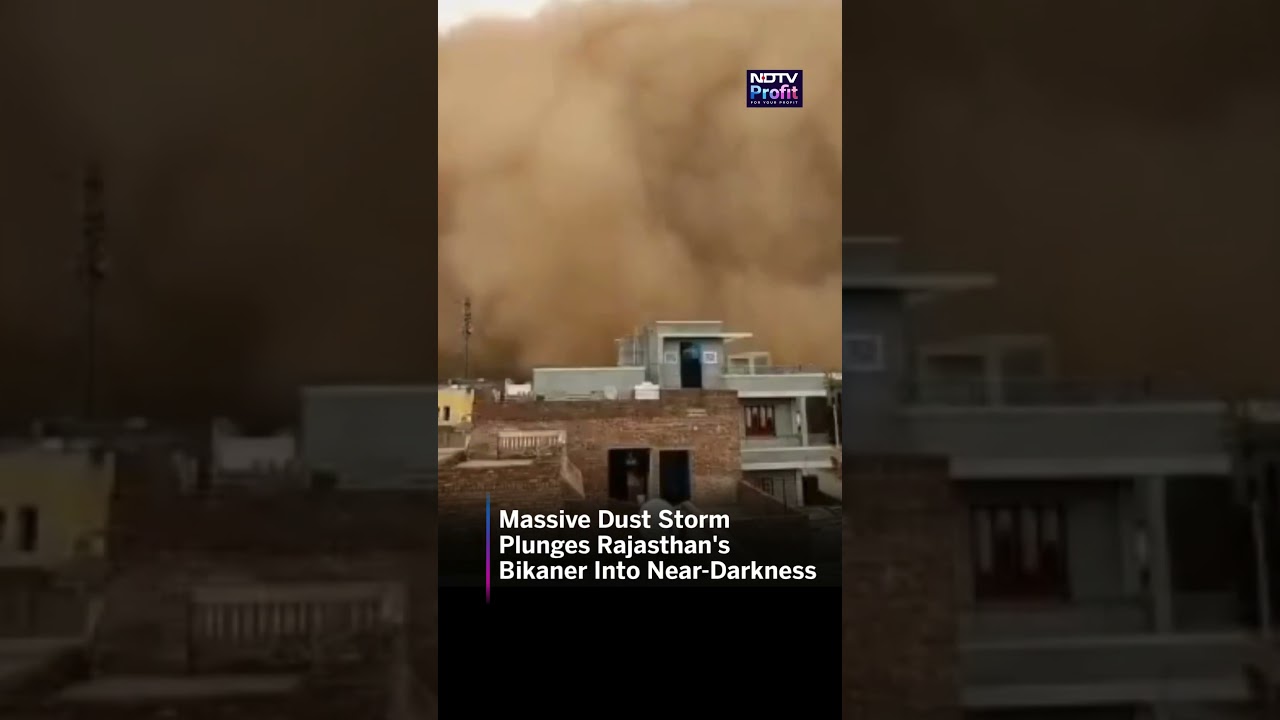Massive Dust Storm Plunges Rajasthan's Bikaner Into Near-Darkness