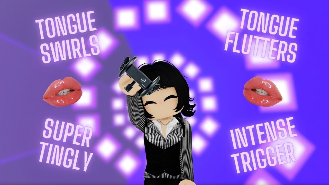 Roblox ASMR 𖦹 DEEP tongue swirls & tongue flutters 𖦹