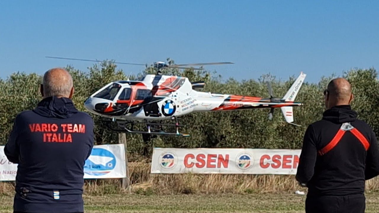 Eurocopter AS-350 AStar LARGE Turbine-Powered Remote-Control Helicopter IN FLIGHT