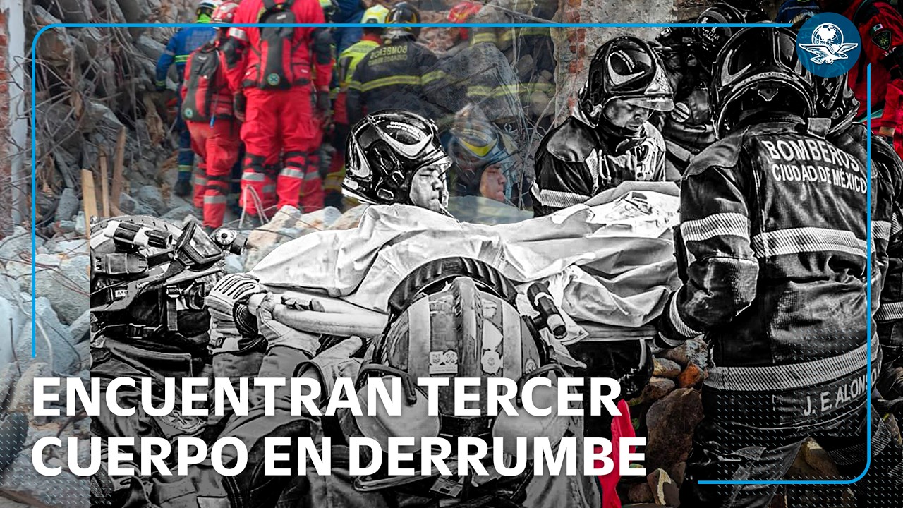 Colapso en edificio de CDMX deja tres trabajadores muertos