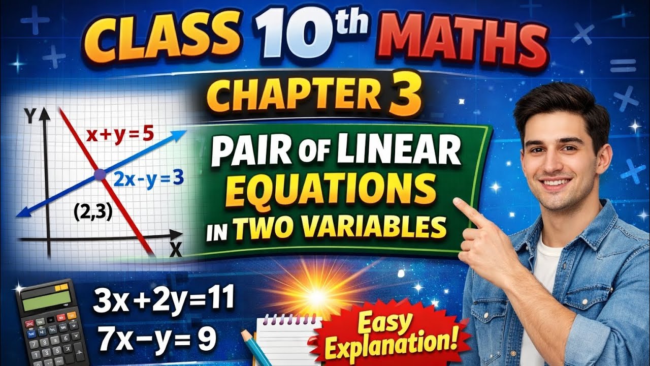Class 10 Maths Chapter 3 One Shot | Linear Equations #Class10Maths #ncert  #PairOfLinearEquations