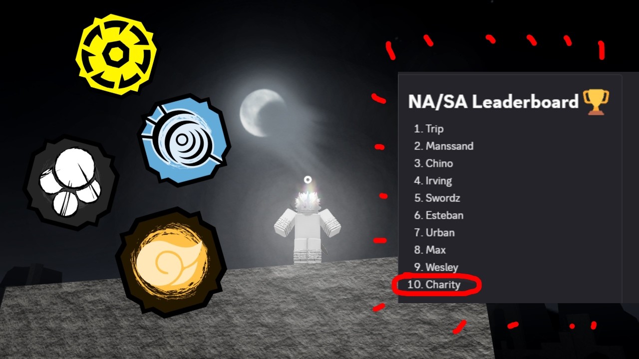 Fighting the top 10 NA: CHARITY | Shindo life PVP 3