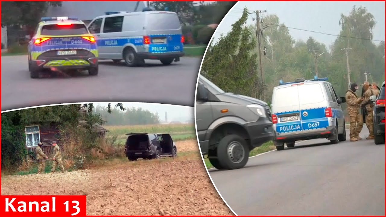 Images from area in Poland attacked by Russian drones: Police, border guards search for drone debris