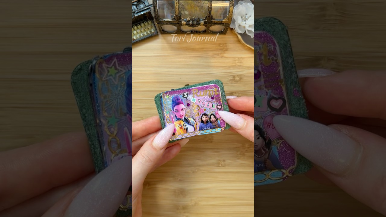 ASMR mini journal KPop Demon Hunters✨Rumi✨💜🎤🎶🎆🪩🎧💅🏻💎|