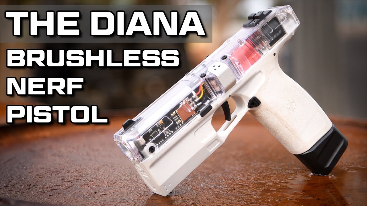 HC Diana: The Brushless Flywheel Nerf Pistol!