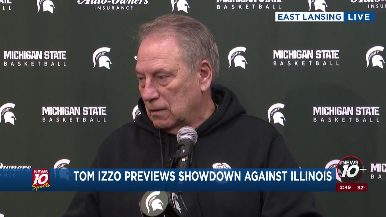 WATCH LIVE: Tom Izzo previews top-10 showdown against Illinois