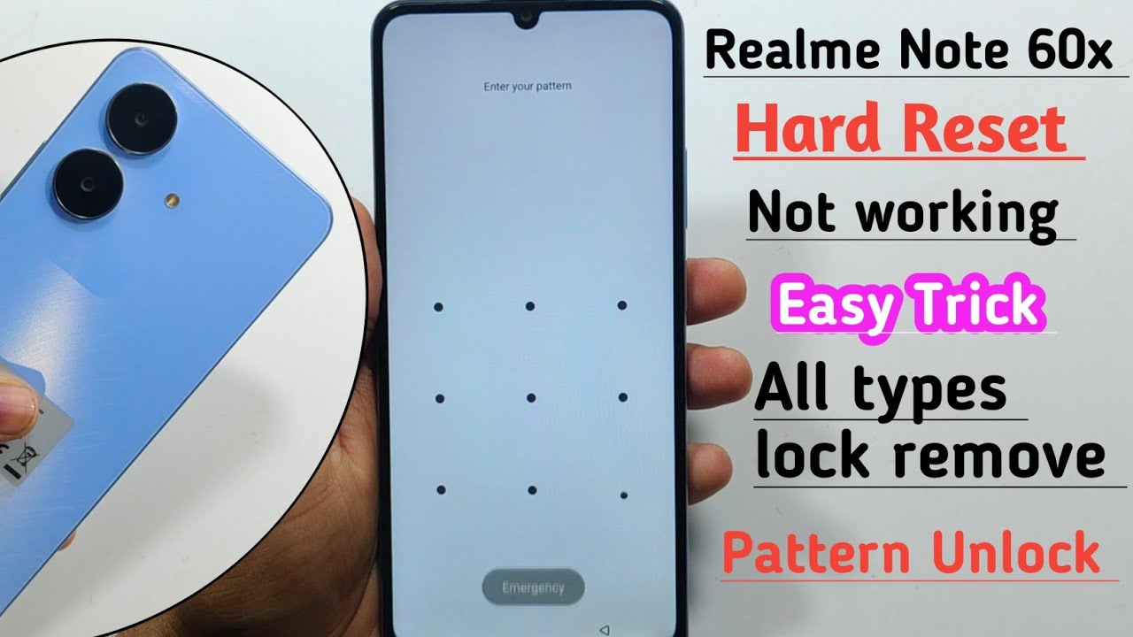 Не работает аппаратный сброс Realme Note 60x | Разблокировка паролем/PIN-кодом/графическим ключом...