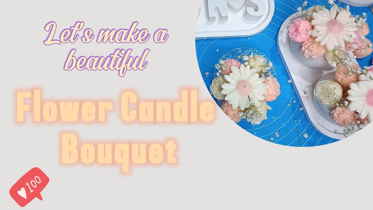 Candle bouquet..#candle #diy #aestheticroomdecor #art #craft #aestheticvibes #fyp #minivlog #viral