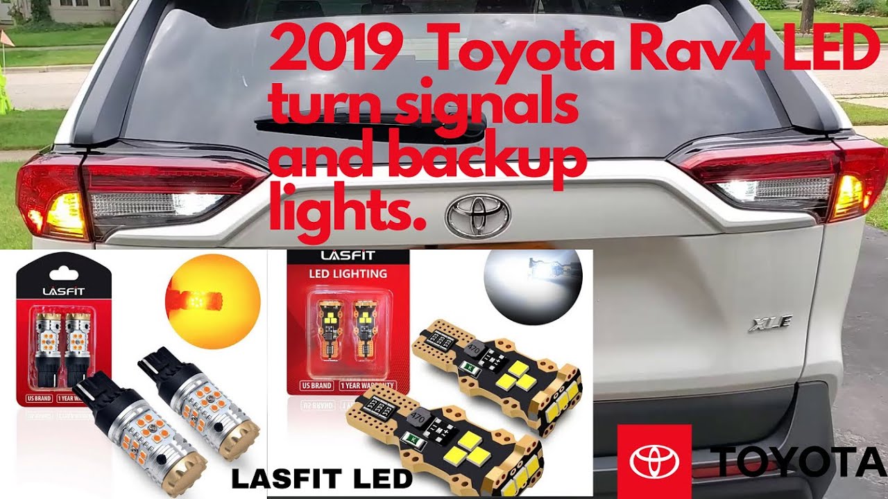2019 Toyota Rav4 rear turn signal LED upgrade and backup lights.