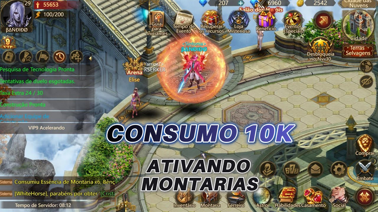 [02] WARTUNE ULTRA TRANCA LvL 29- ATIVAÇAO DE MONTARIA + CONSUMO 10K